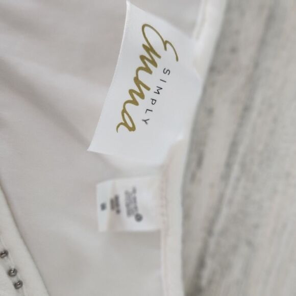 Simply Ema NWT white dress Sz 2x - Picture 6 of 7